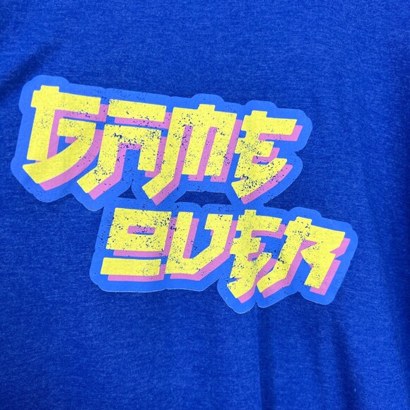 Mens T-shirt Blue "Game Over" DIVISION Gaming Graphic Sz XXL Mens Plus 2XL - Picture 7 of 10